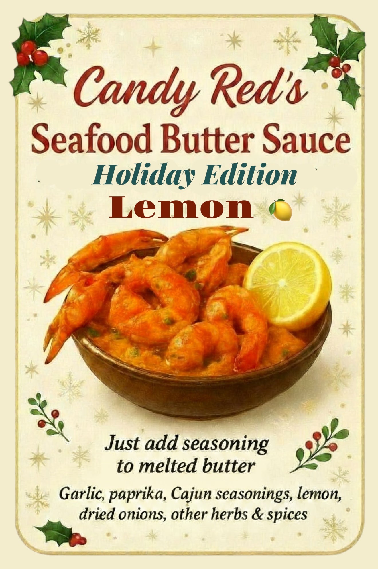 3 pack!! Butter Sauce Holiday Edition lemon/ Spicy/Original
