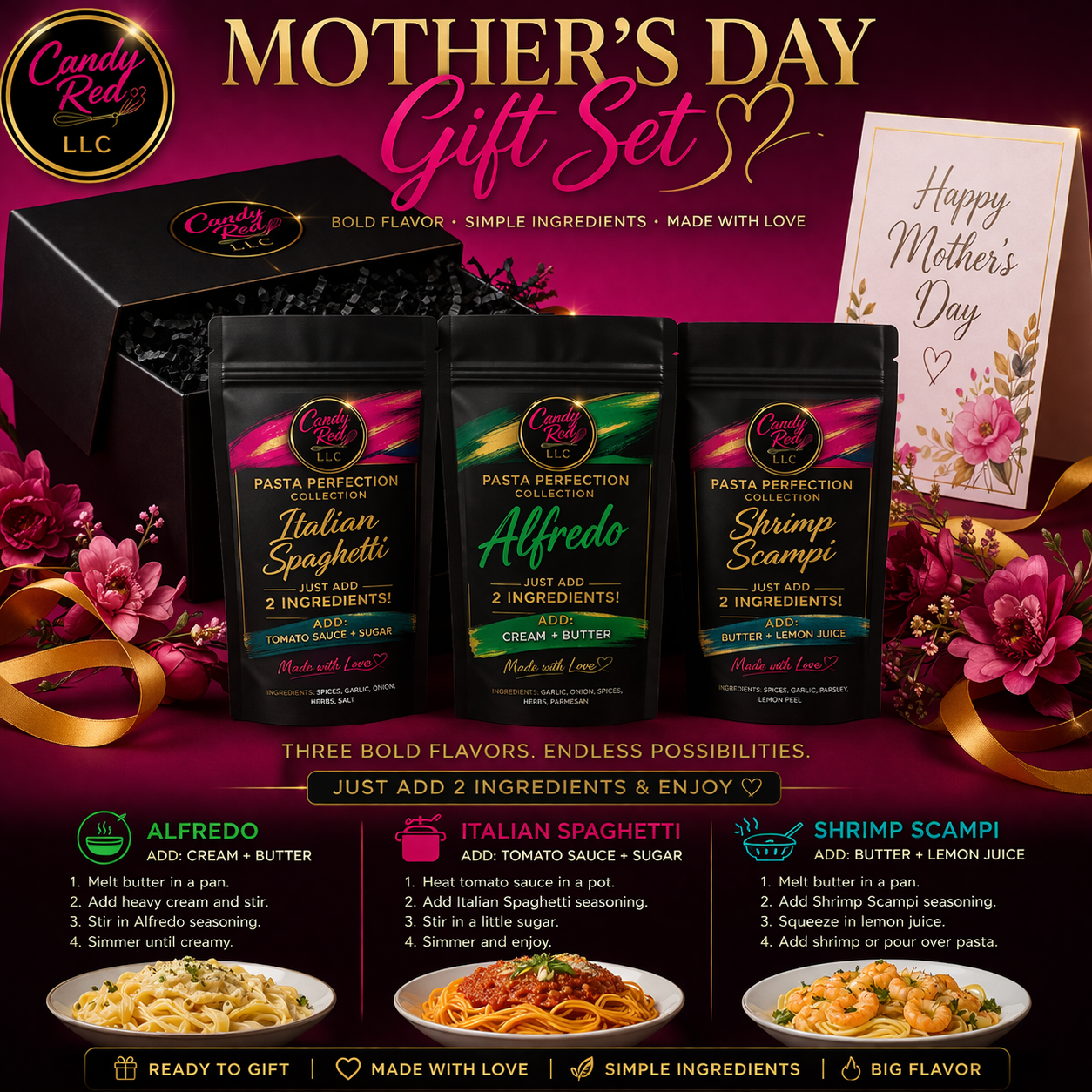 Pasta Perfection 3-Pack Gift Set (Mother’s Day Edition)