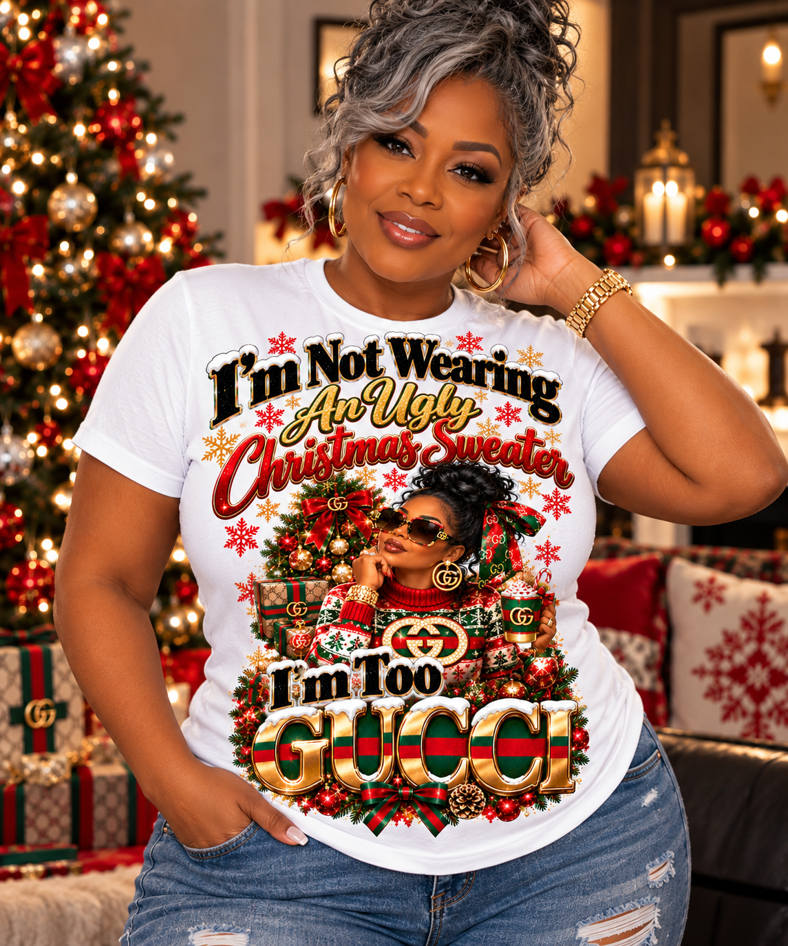 I'm Too Gucci Christmas Tee