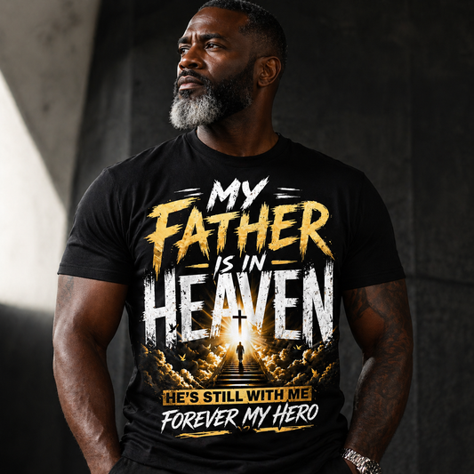 My Father Is In Heaven – Forever My Hero Father’s Day Shirt