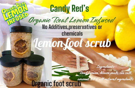 Organic Lemon Infused Foot Scrub