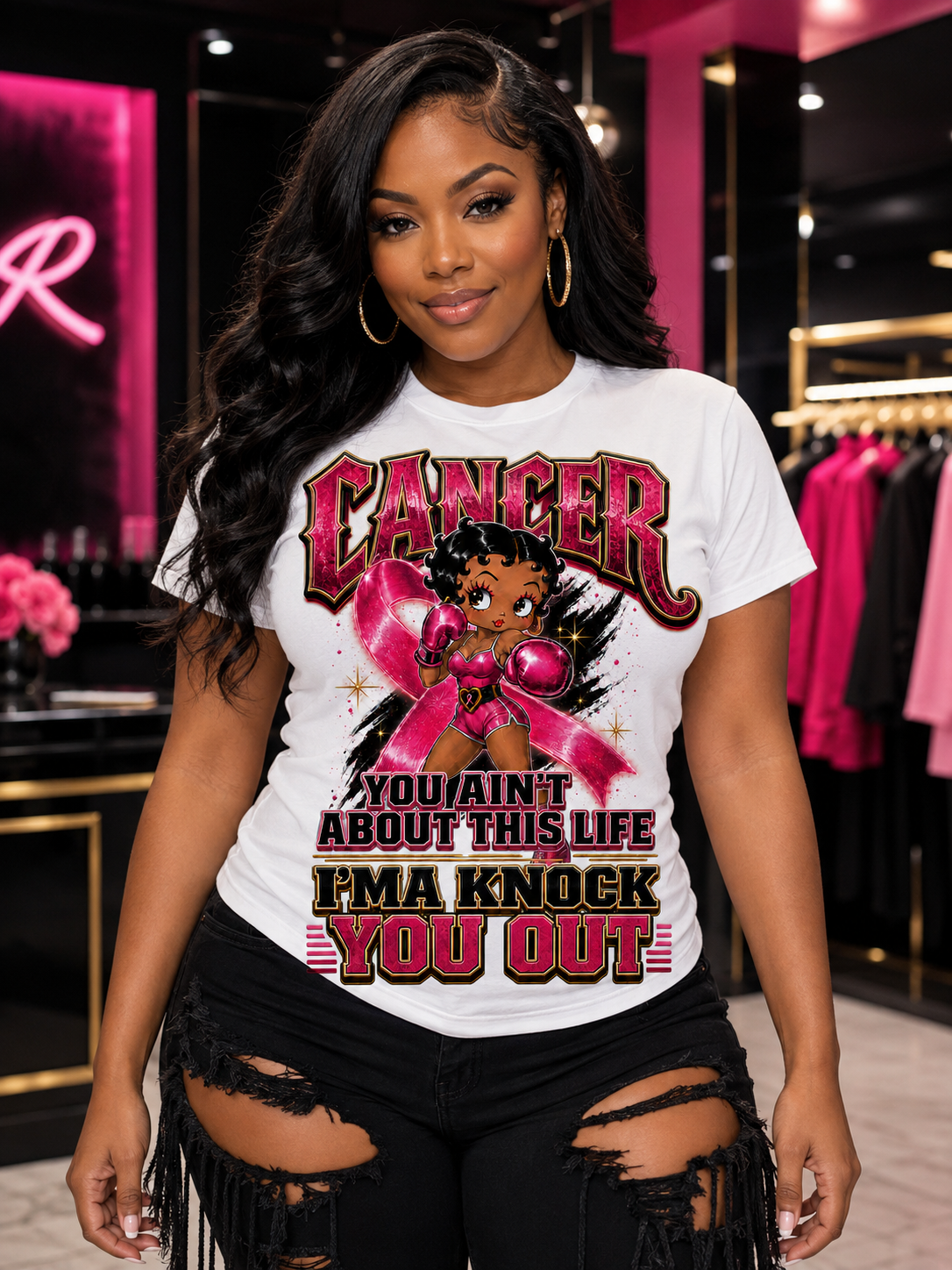 Cancer, You Ain’t About This Life Awareness T-Shirt
