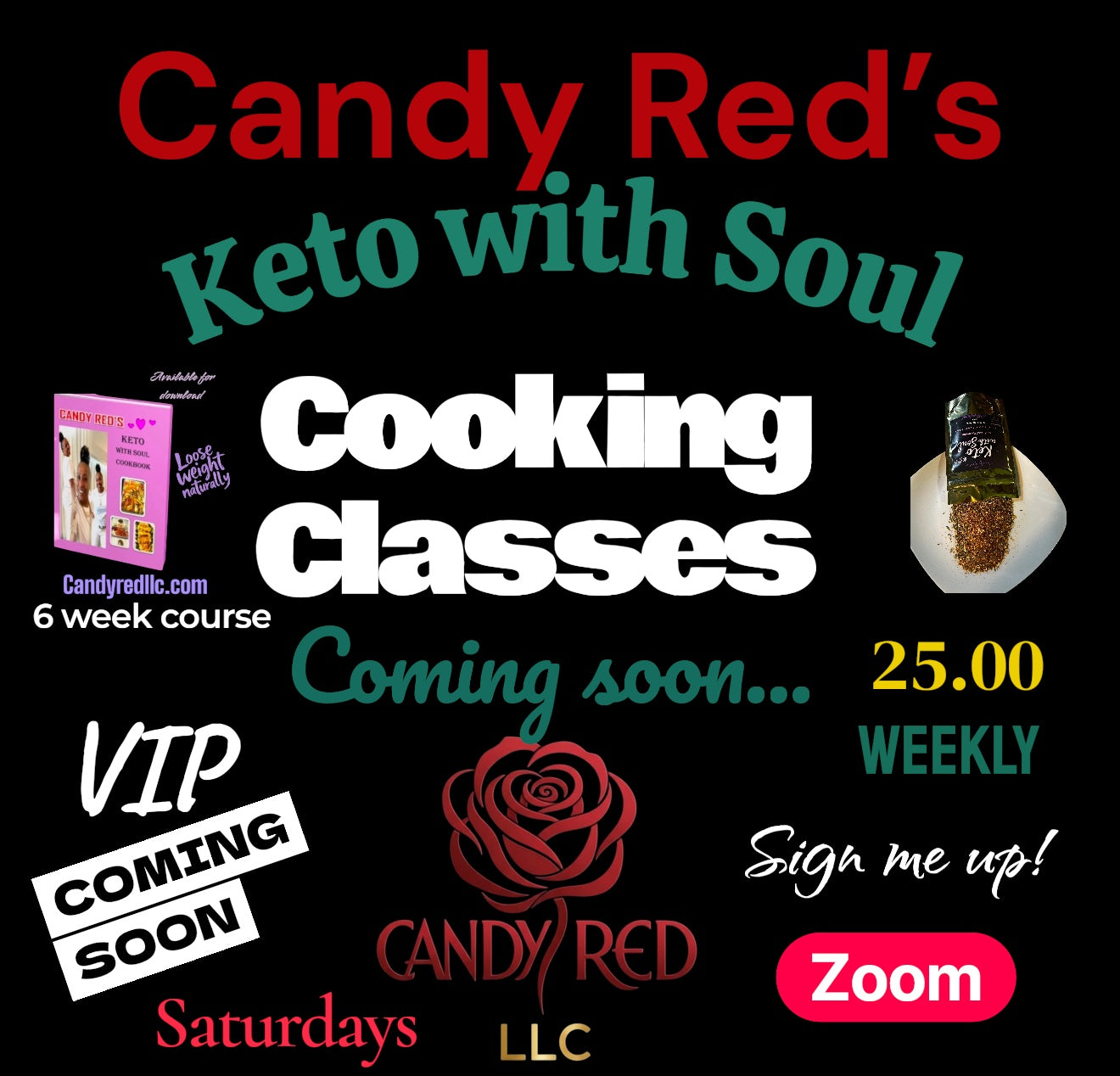 Candy Red’s Cooking Class Kit (Shipping on or before 02/02/26)