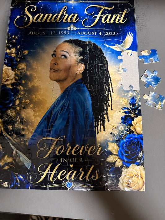 Custom Photo Puzzle 11.25” x 14.25” – Personalized Memorial, Family & Keepsake Puzzle