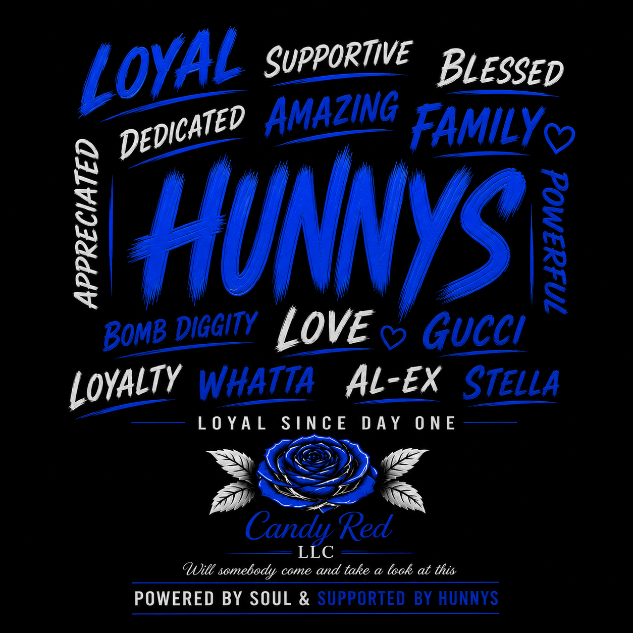 Hunnys Loyal Since Day One Tee – Candy Red LLC