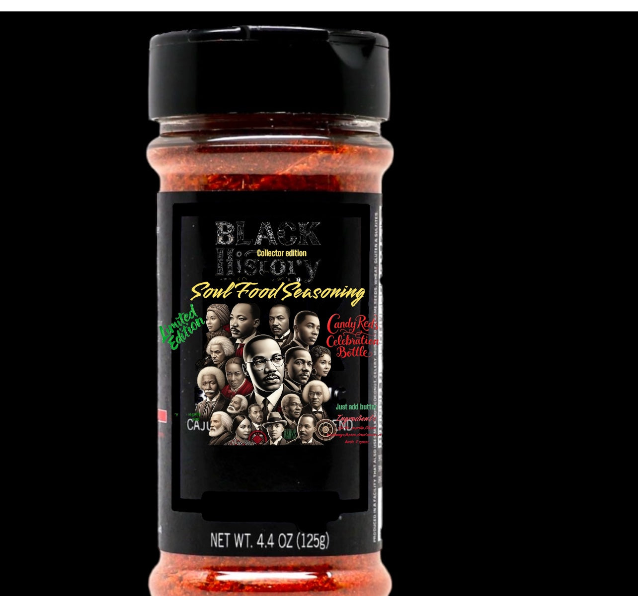 Limited Edition Collectors Bottle Candy Red’s Soul Food Seasoning