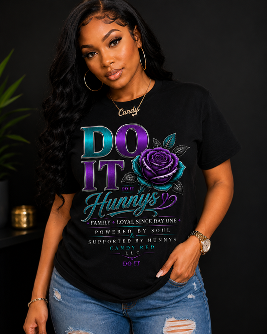 DO IT Hunnys Supporter Tee – Candy Red LLC