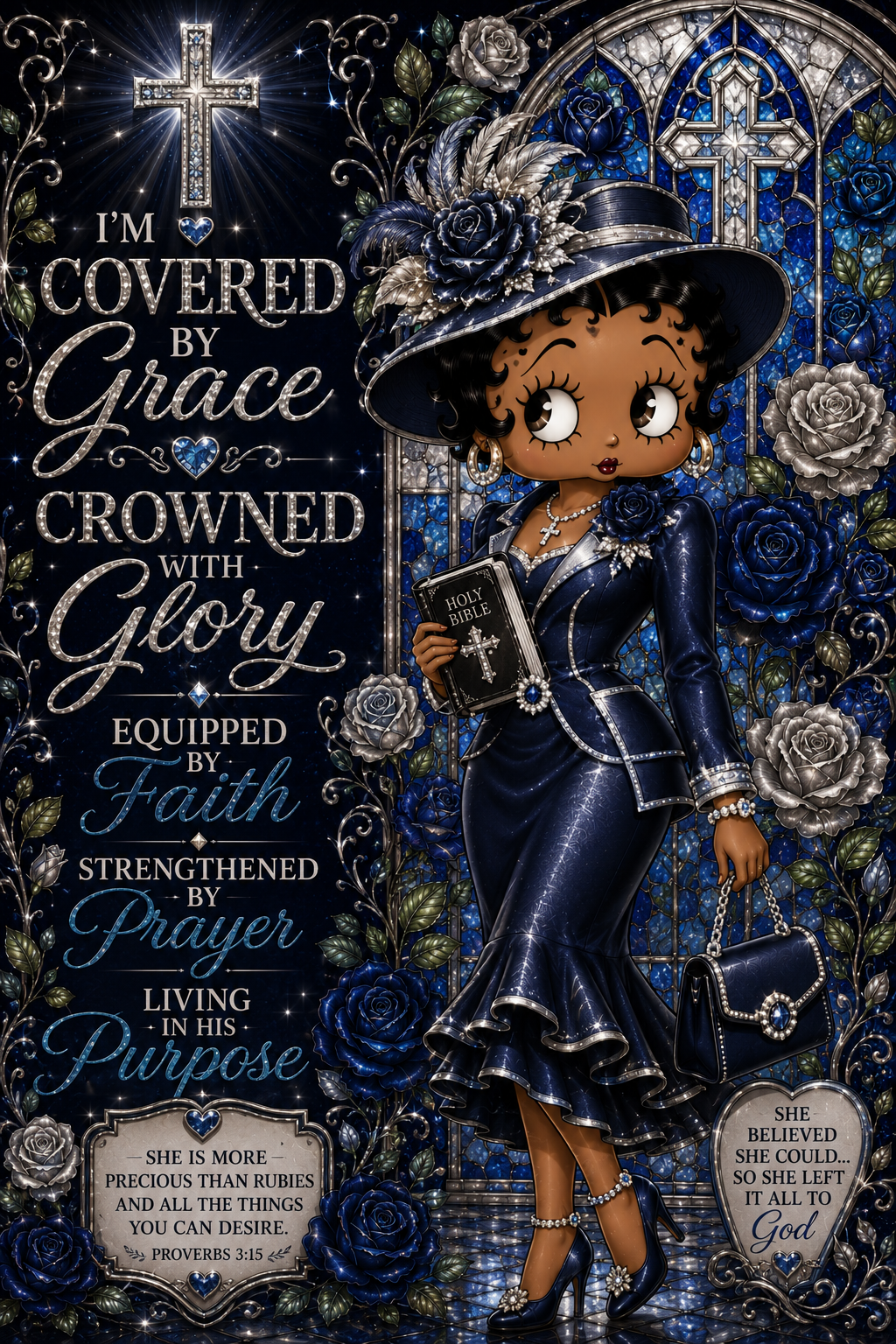 Grace & Glory Collection – Betty Boop™ Inspired Faith Edition/ Blue
