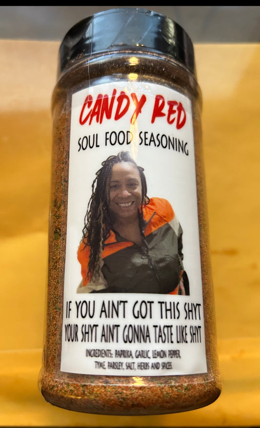 Candy Red Bundle pack/ 1 of each 16oz jars of Candy Red All purpose seasoning & Candy Red Grill Seasoning