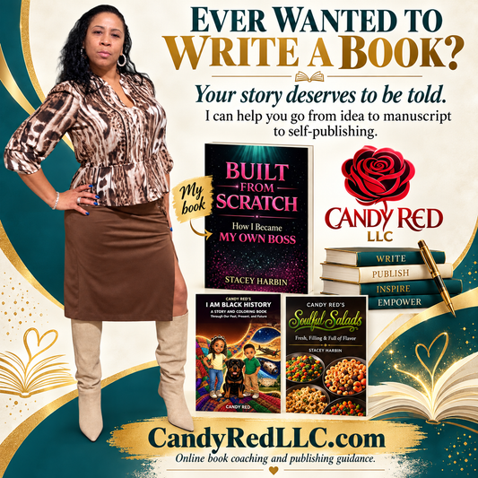 Candy Red LLC author support with Built from Scratch and other books