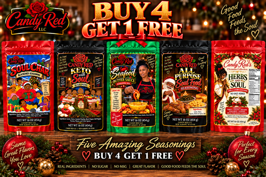 Candy Red five 16 oz seasoning bundle — Buy 4 Get 1 Free