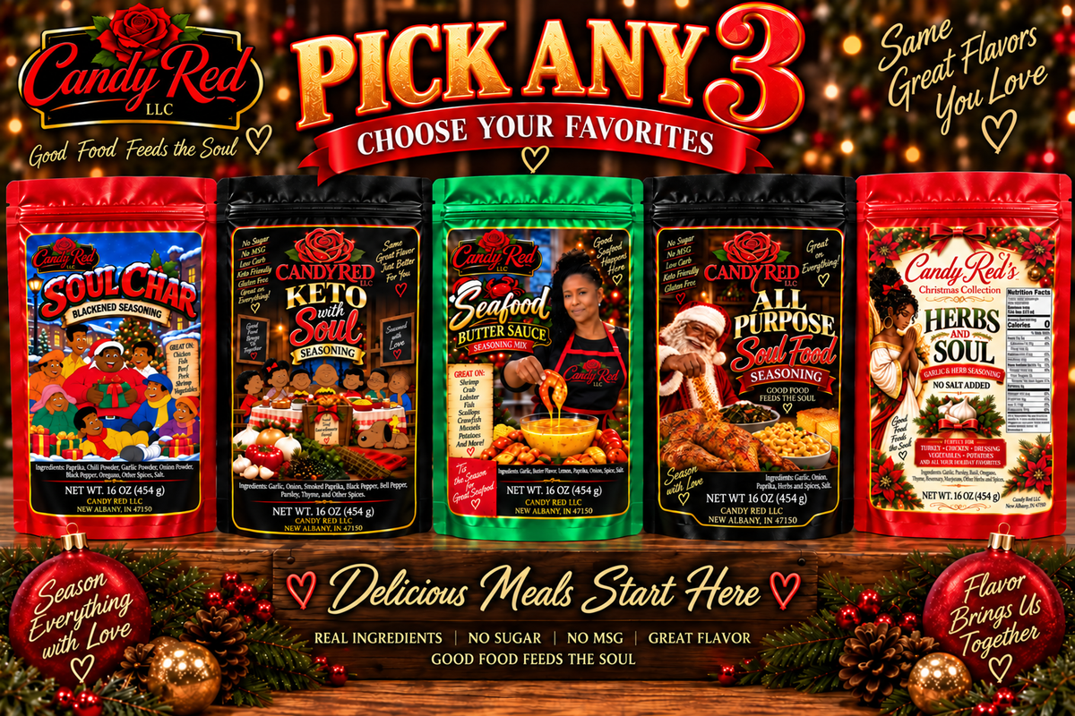 Candy Red Pick Any 3 16 oz seasoning holiday bundle