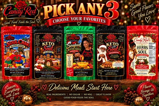 Candy Red Pick Any 3 Seasonings - Choose Your Favorites