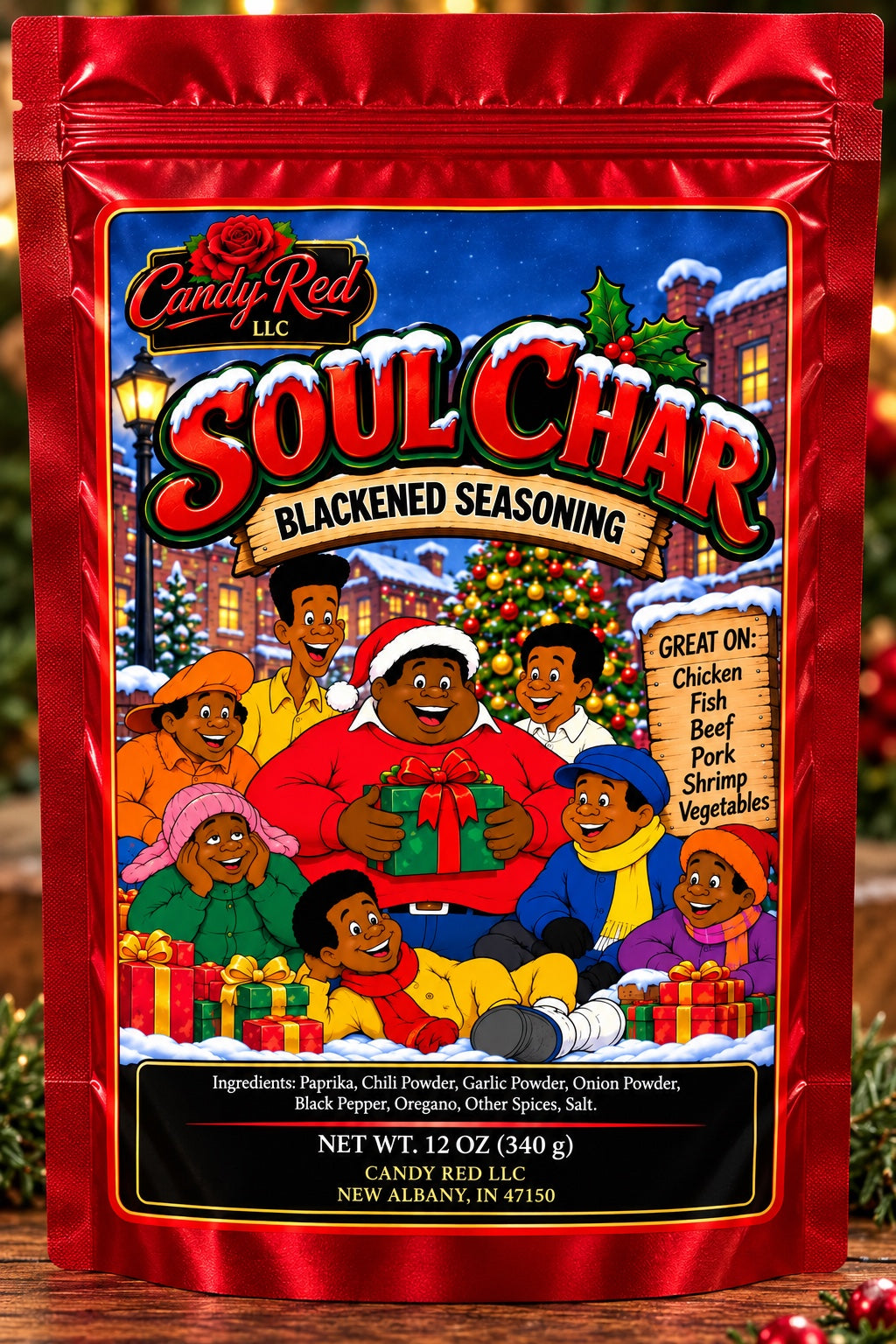 Candy Red Soul Char Blackened Seasoning 12 oz
